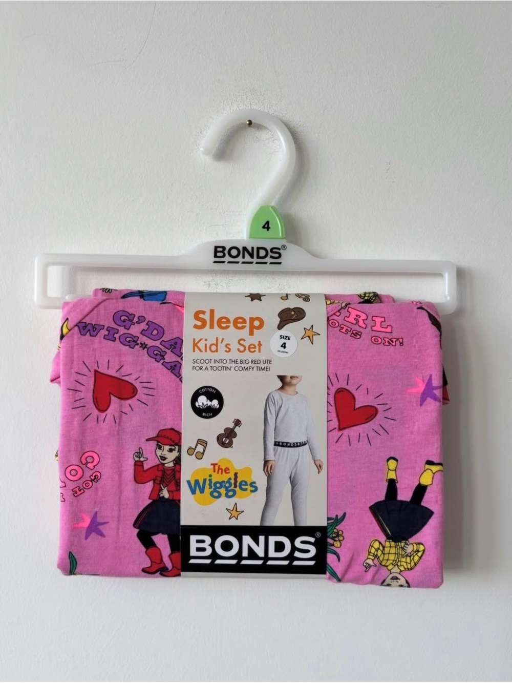 Bonds Pink The Wiggles Kids' Pajama Set